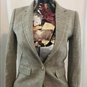 J Crew Schoolboy Blazer Size 00 Preppy Gold Button